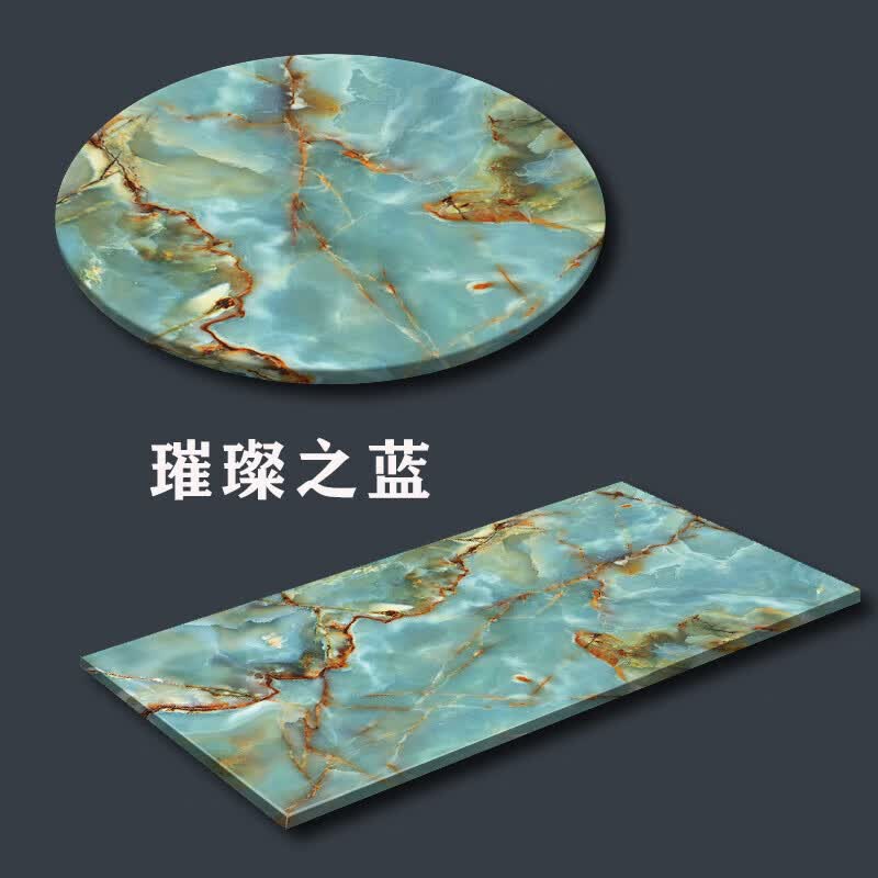 yier天然大理石台面大理石台面茶几餐桌橱柜台面电视柜吧鞋柜面人造石
