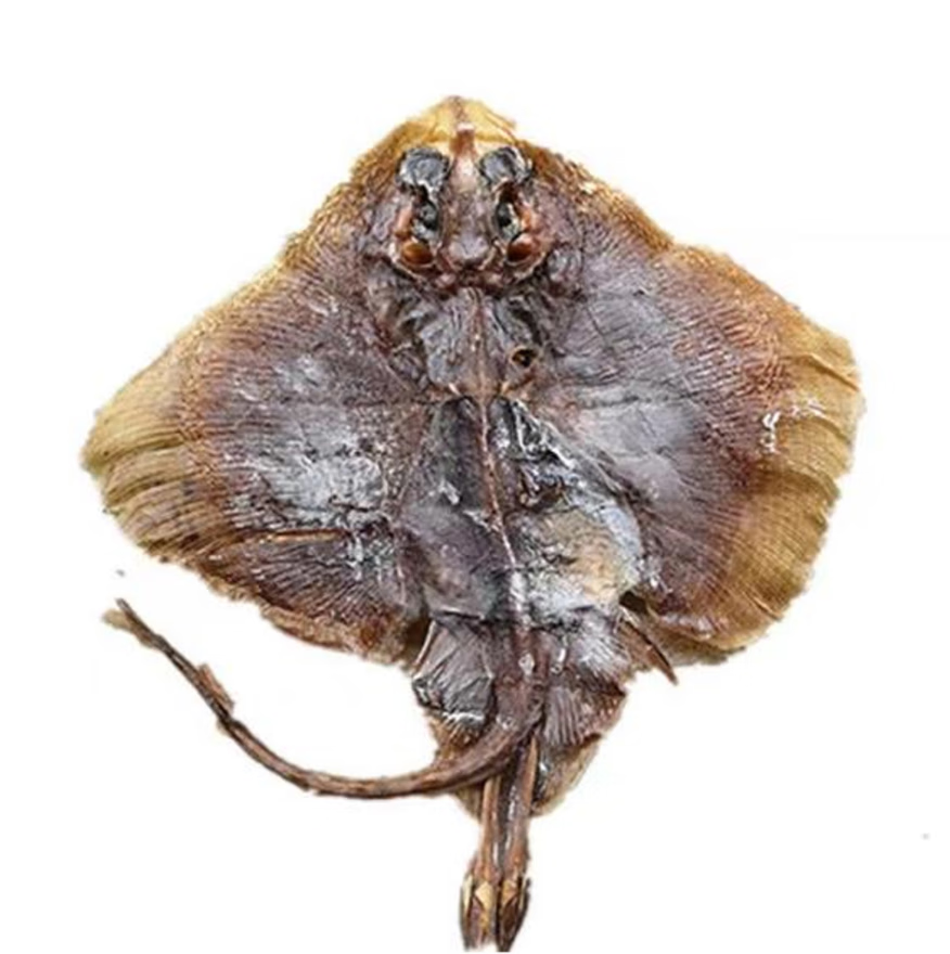 巢浩老板鱼干老咸鱼皮鱼鳐鱼干锅盖鱼海鲜干货淡干魔鬼鱼劳鱼干 1000