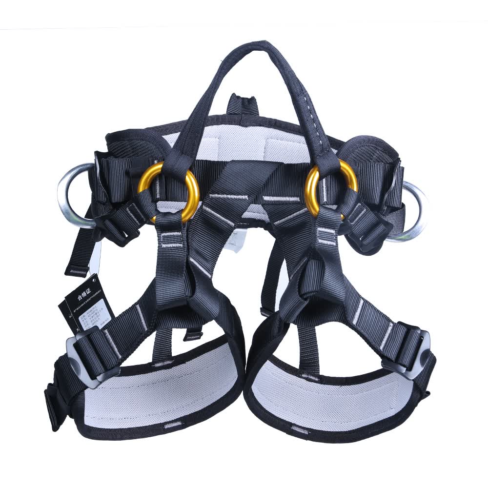 京京 定制适用户外攀树安全带高空作业半身速降保险带带坐式登山装备