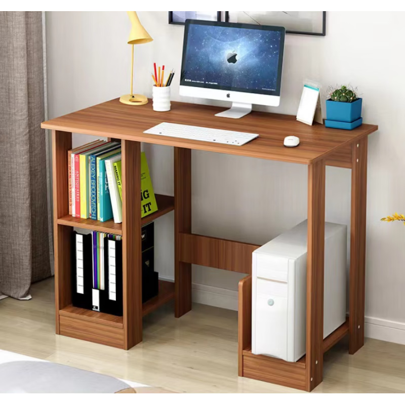 小桌子卧室家用学生书桌简易升降宿舍懒人电脑桌 深色简易电脑桌100cm