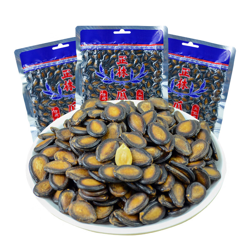 正林正林瓜子西瓜子225g袋装黑瓜子原甘草味零食坚果特产炒货休闲零食