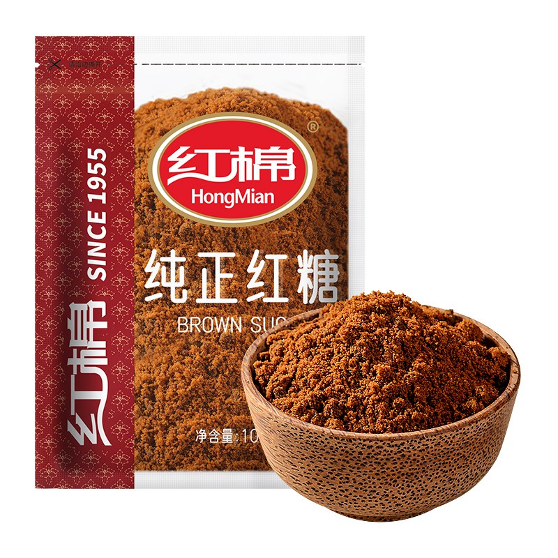 红棉纯正红糖甘蔗糖冲饮烘焙调味红糖 红糖 1kg