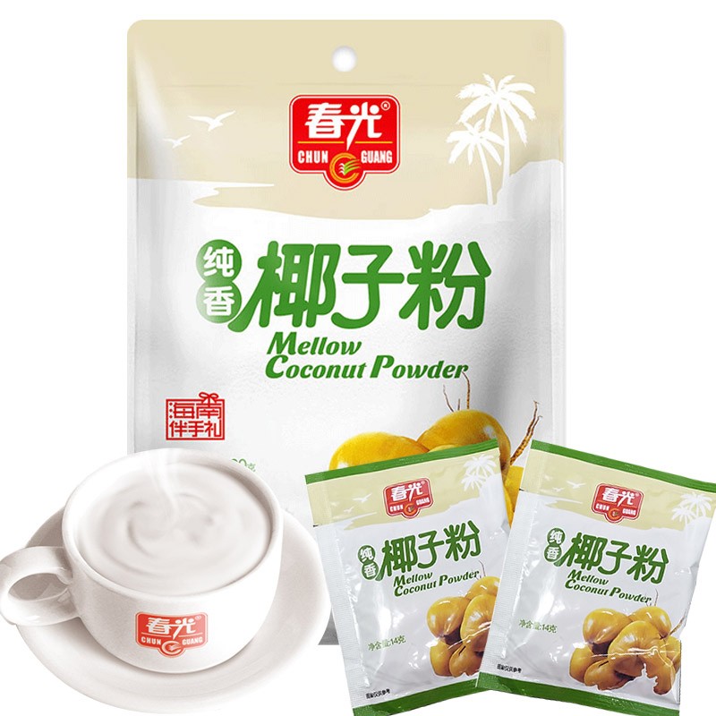 春光纯香椰子粉280gx4袋/1袋海南特产椰奶香浓椰汁粉早餐年货固体饮料