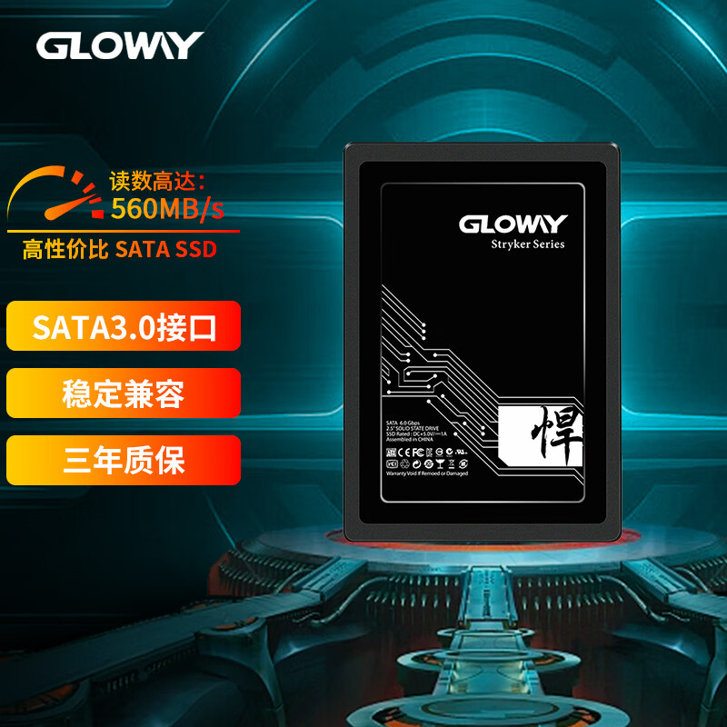 光威（Gloway）512GB SSD固态硬盘 SATA3.0接口 悍将系列