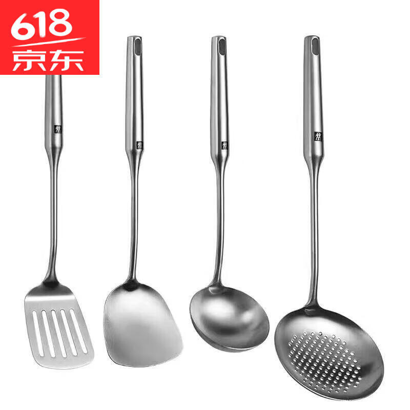双立人(zwilling)德国锅铲304不锈钢花梨木锅铲汤勺漏勺家用厨具七