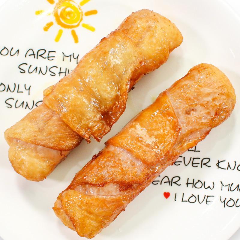 食怀爆浆鸡腿卷100个爆汁鸡肉卷烧烤食材油炸鸡皮半成品整箱10kg 5包5