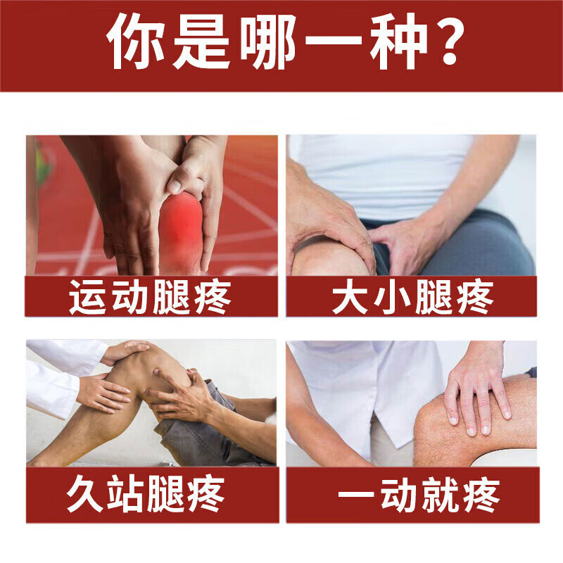 香港进口狮马龙活络油 膝盖疼痛用药 滑膜炎膝盖积液腿疼药半月板损伤膝盖疼肿胀积水僵硬遇冷加重 1盒装