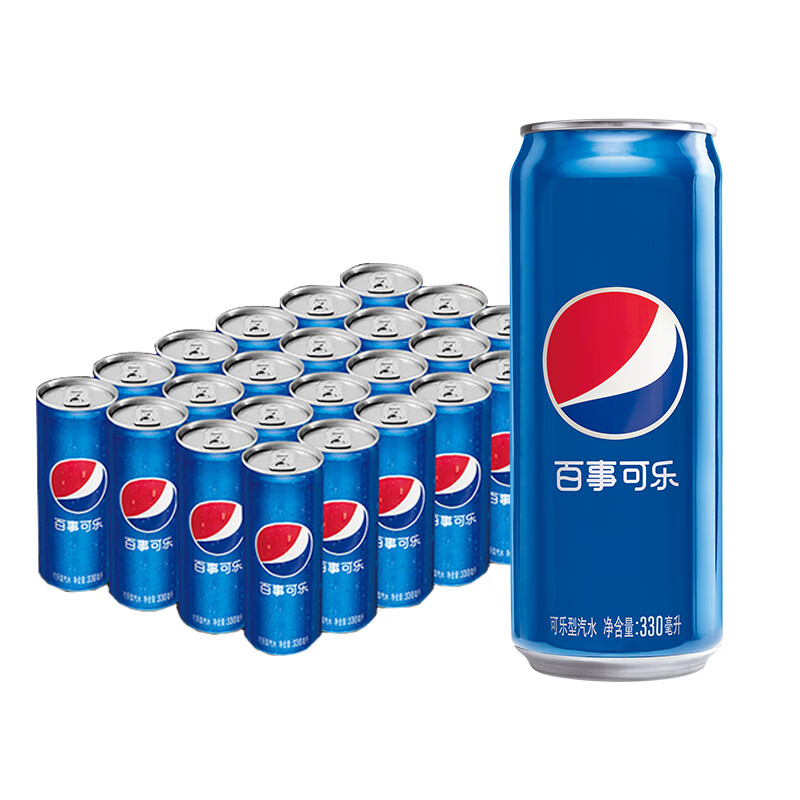 百事可乐 Pepsi 汽水 碳酸饮料 细长罐330ml*24听 百事出品怎么样,好用不?