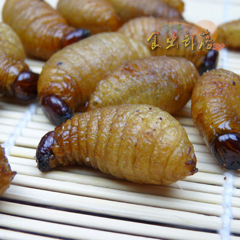 月佳鲜昆虫美食油炸竹笋虫即食美味椰子虫竹蛆竹蛹胖竹虫大竹虫熟食