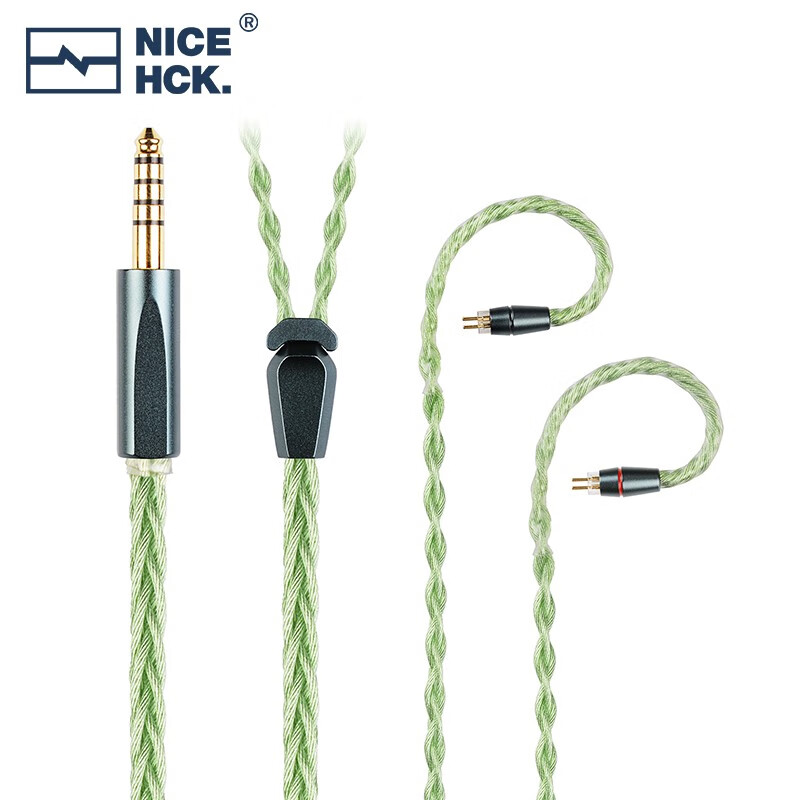 NICEHCK 格林之心GreenMood旗舰级8股混合合金4.4mm平衡HiFi耳机2Pin升级线 4.4mm+0.78 2pin