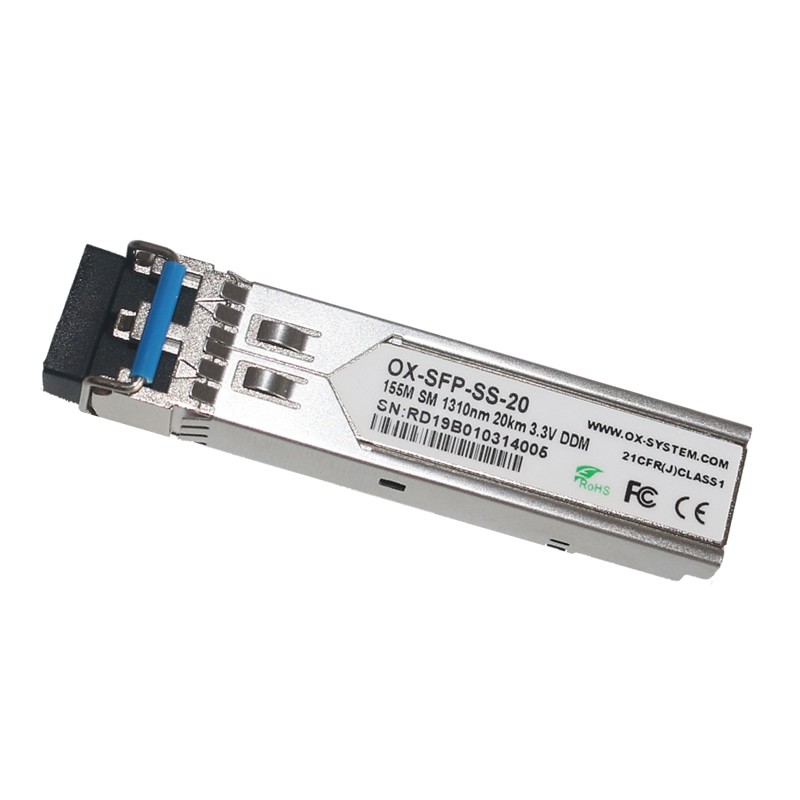 工业级百兆SFP单模光纤模块 欧鑫通OX-SFP-SS-20