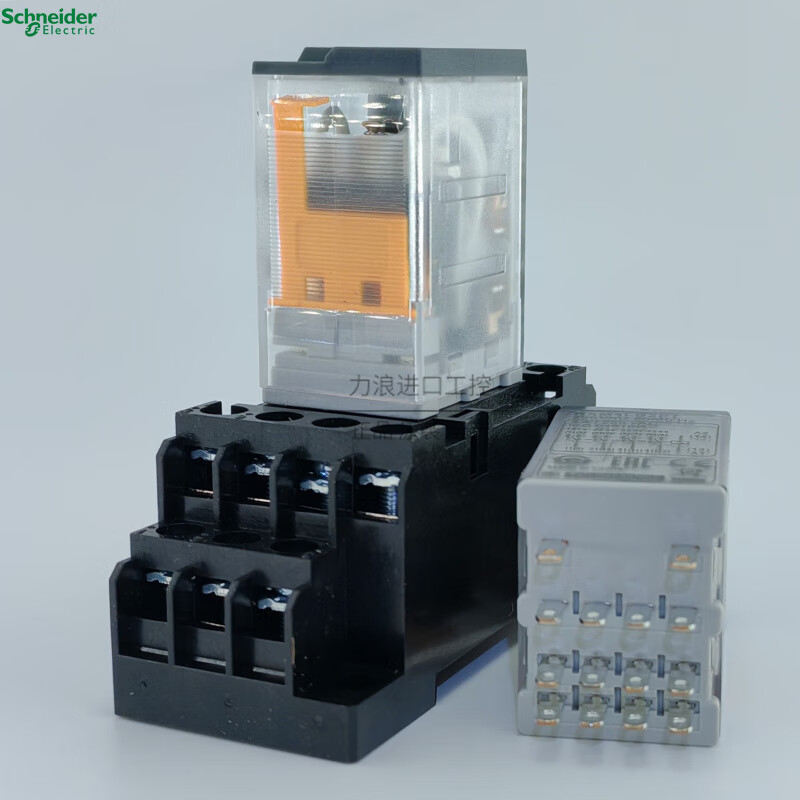 electric)小型中间继电器 rxm4l rxze1m4c 带底座 4开4闭 14脚 3a rxm