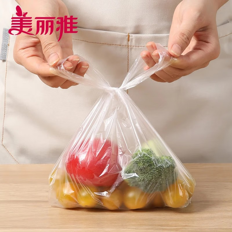 美丽雅 抽取式背心保鲜袋 加厚实保鲜食品袋子一次性厨房包装袋塑料袋 组合装【中号200只+大号100只】