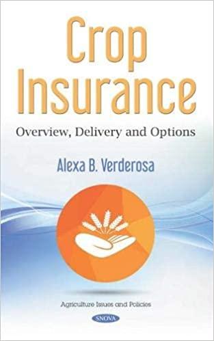 预订Crop Insurance: Overview, Delivery and Options