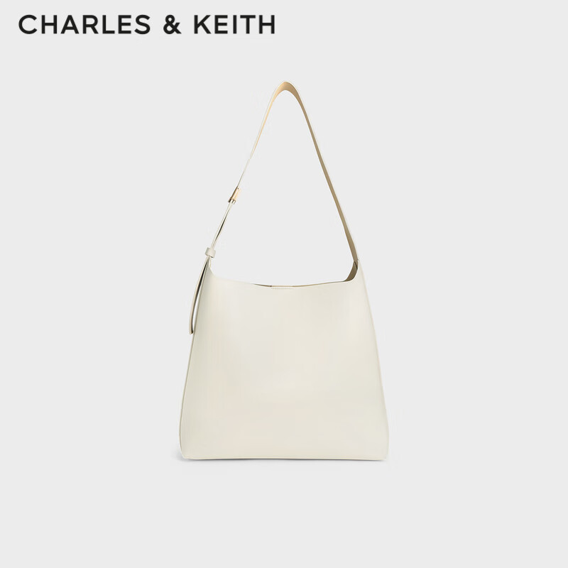 CHARLES&KEITH大容量通勤子母单肩包托特包包女包生日礼物CK2-40270966-1 Cream奶白色 L