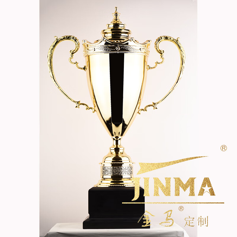 JINMA定制 金属奖杯 比赛颁奖 体育运动 足球篮球羽毛球游泳 年会公司活动颁奖 金色