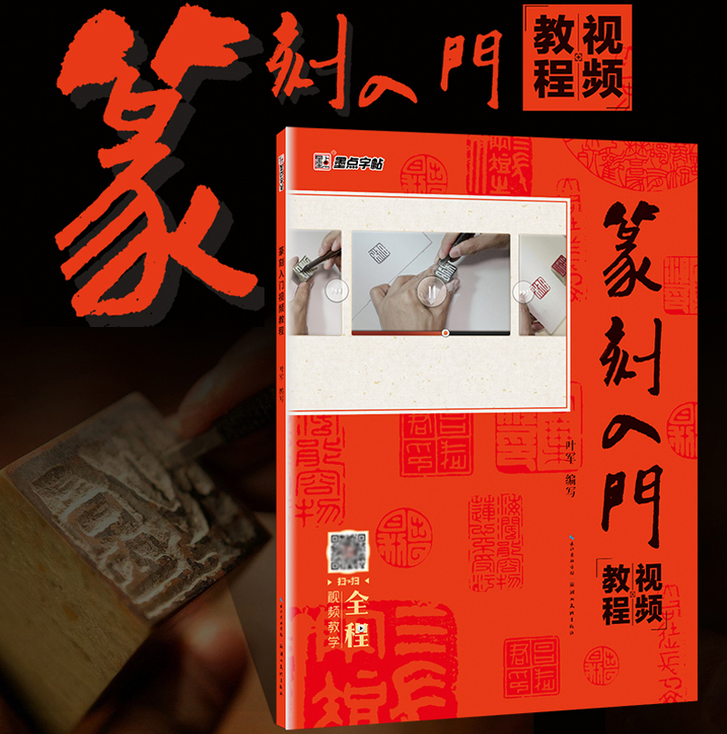 篆刻书籍入门教材名家视频教学字帖篆刻入门视频教程初学者自制印章