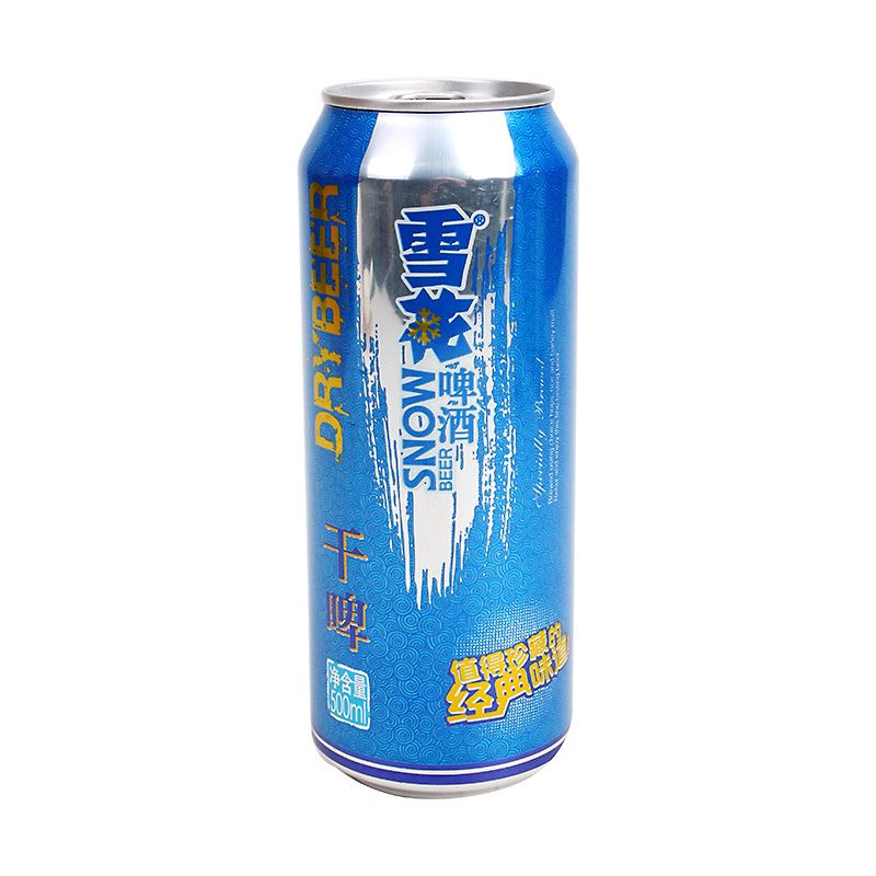 雪花(snow)啤酒 雪花干啤(snowbeer) 9度 500ml*12听 500ml *12听【无