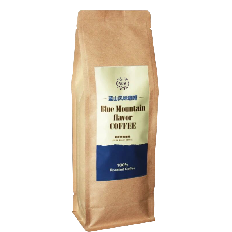 德颐 蓝山风味咖啡豆 阿拉比卡生豆新鲜烘焙 生豆产地中南美洲 454g 1袋