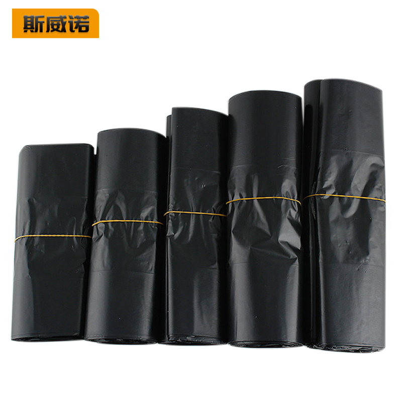 斯威诺 n-3709 黑色加厚背心塑料袋垃圾袋 水产袋手提马甲胶袋海鲜