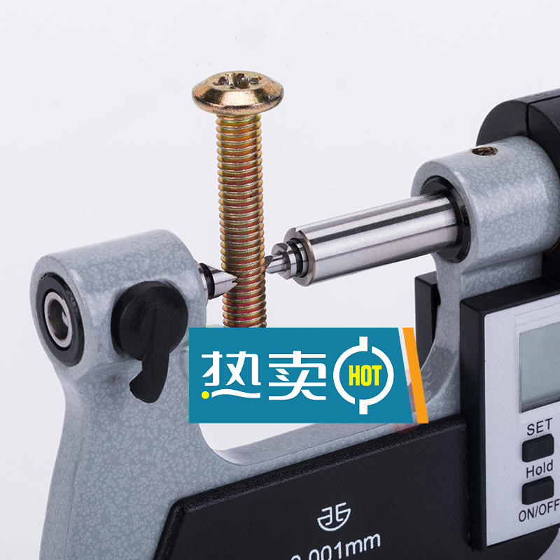 数显电子螺纹中径千分尺螺纹规/英制0-25-50-75-200mm0.