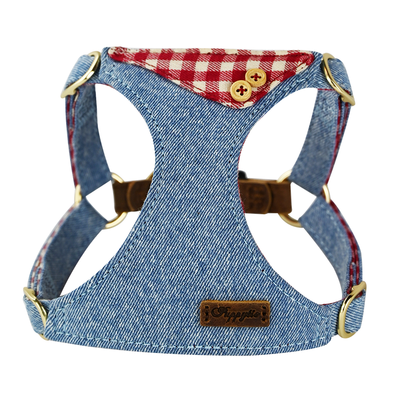 puppytie寵物用品狗狗牽引繩小型犬遛狗繩調(diào)節(jié)狗繩子泰迪可愛背心式胸背帶 烈日紅-胸背(不含牽引繩) XS碼-建議4-10斤