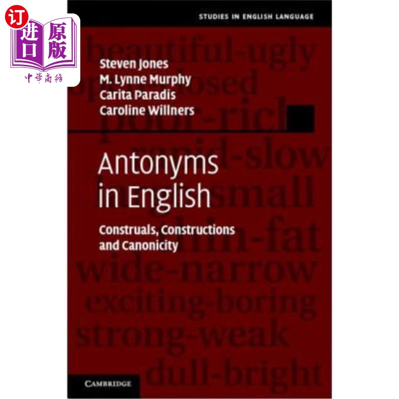 海外直订antonyms in english 英语中的反义词