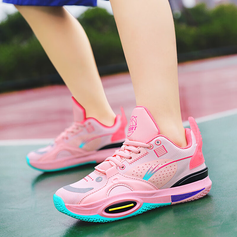 京蝌蝌全城9儿童篮球鞋2022新款男女童训练运动鞋中大童学生跑步鞋8