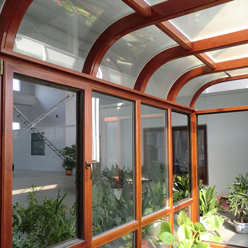 戴菲莱(daifl)铝包木断桥铝门窗活动阳光房平台露台封阳台平开窗