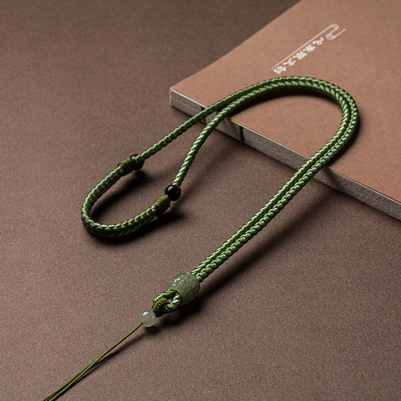 翡翠玉吊坠挂绳教程(玉石翡翠吊坠怎么弄绳子)