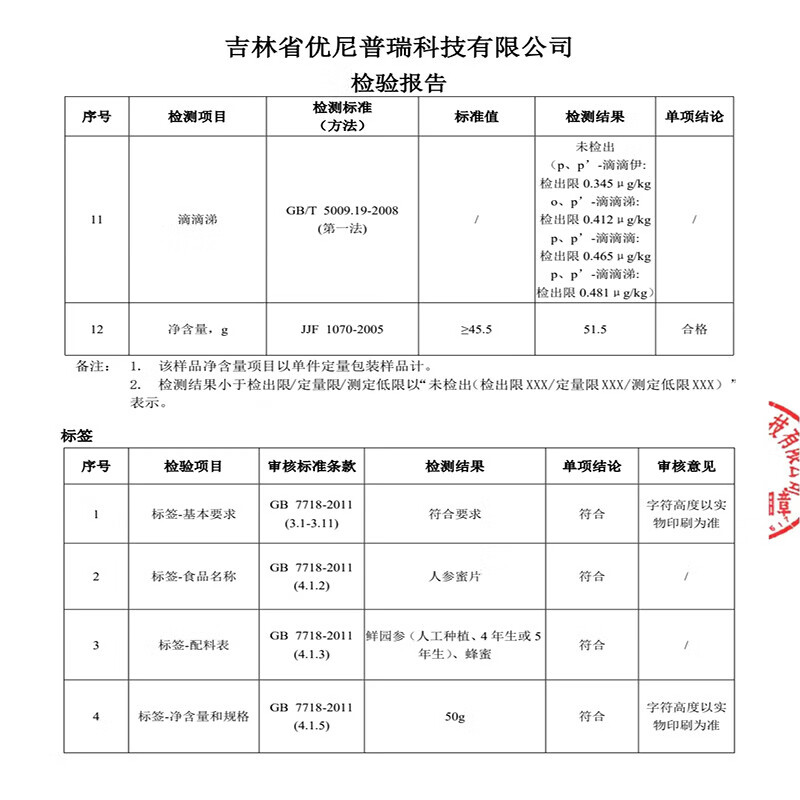 柳正官人参蜜片 疲劳透支 蜂蜜 冲饮 药材送长辈父母礼品礼物  滋补零食 四罐礼盒装 50g*4罐 重量