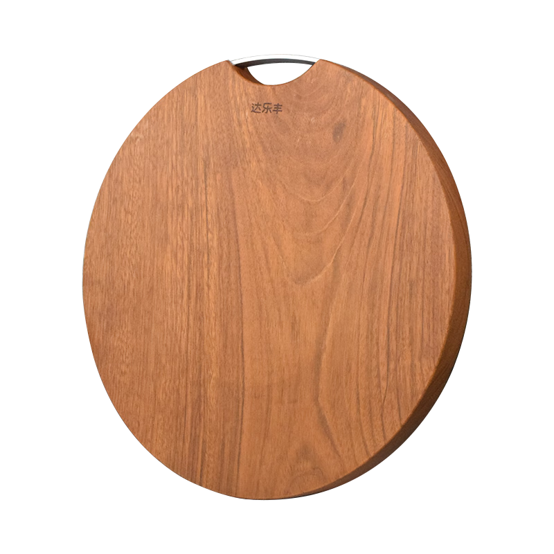 达乐丰南美铁梨木整木菜板 加厚切菜板实木砧板圆形案板ZB032