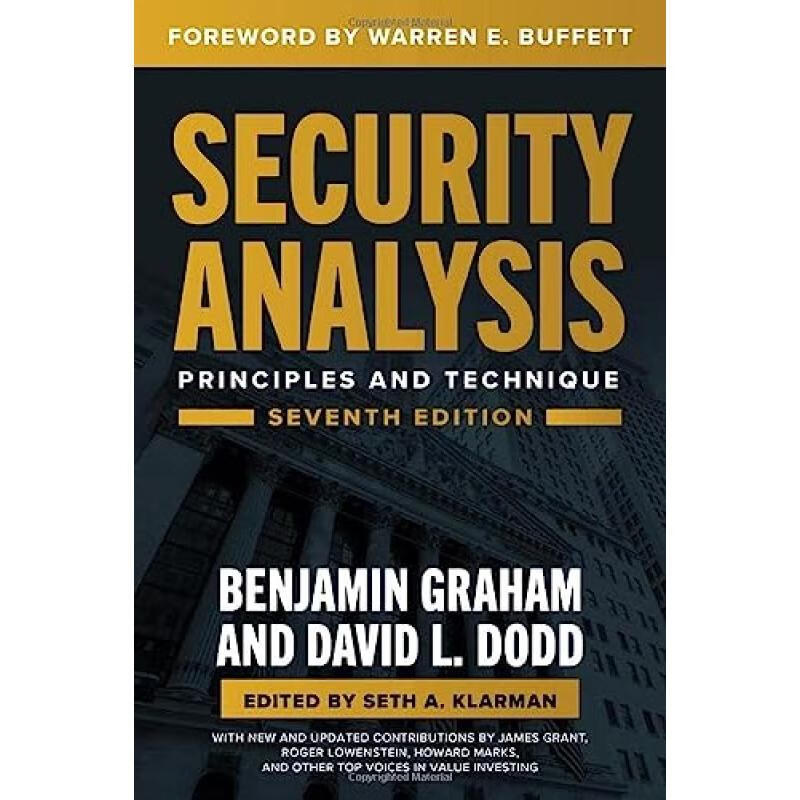 现货 证券分析 第七版 Security Analysis, Seventh Edition: Principles and Techniques