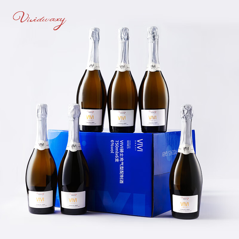vivi骑士莫斯卡托起泡气泡果酒 vividwaxy 低醇高泡起泡酒气泡酒 750