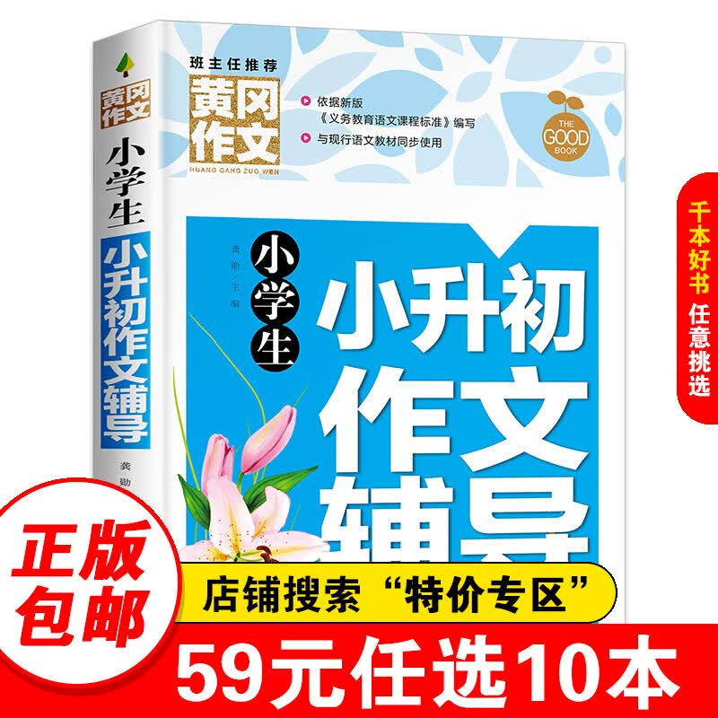 【特价专区】新版小升初作文辅导大全书作文 小学生五六年级满分作文提升写作能力的书籍同步小学通用3-6