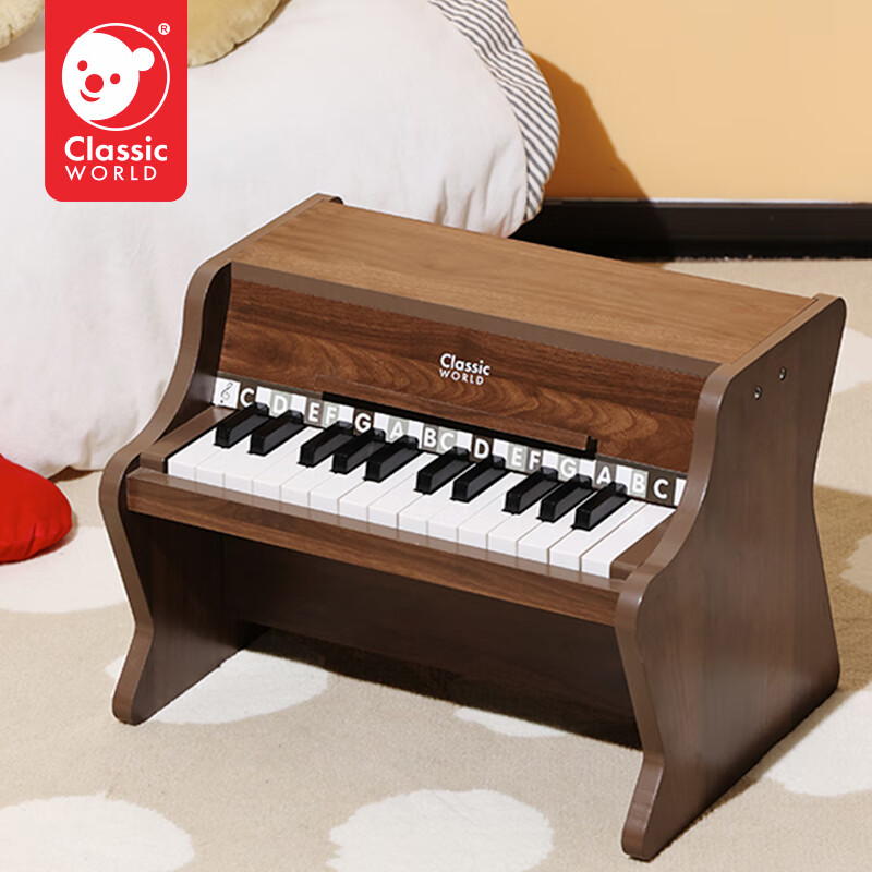 可来赛（Classic world）小钢琴3-6岁宝宝早教儿童机械现代钢琴木质音乐生日礼物40584新