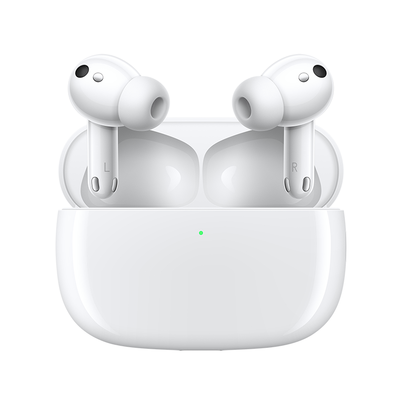 荣耀Earbuds 3 Pro真无线入耳式蓝牙耳机 运动音乐同轴双单元 智慧降噪 体温监测 快充 双连接 无线充 釉白色