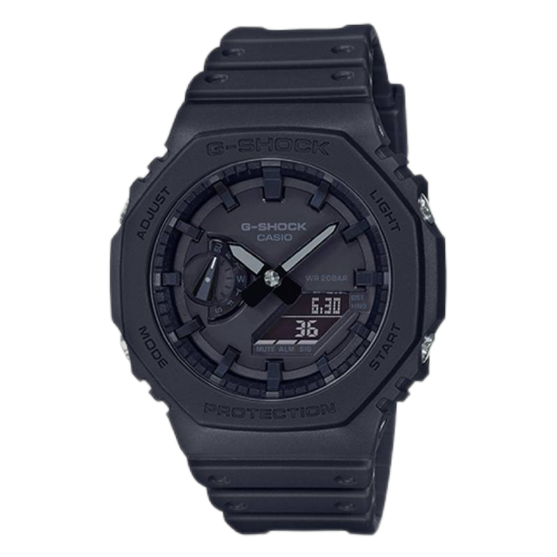 ���ڲ���������ŷ��CASIO��G-SHOCK��ͷ����ϵ�а˽���ũ������̿��ά��ˮ�˶��ֱ� �����ٷ��ƹ�ĥɰ��GA-2100-1A1