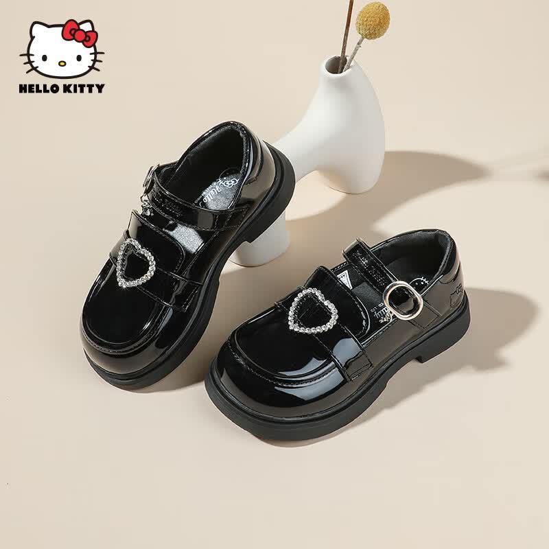 HELLOKITTY童鞋女童小皮鞋漆面百搭儿童英伦风公主鞋时尚单鞋7811黑色31怎么样,好用不?