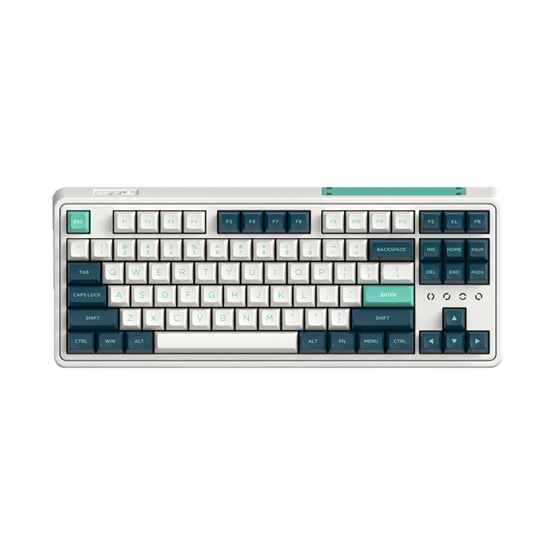 FL·ESPORTS 腹灵 CMK87-SAM 87键 2.4G蓝牙 多模无线机械键盘 冰薄荷 凯华BOX红轴 RGB
