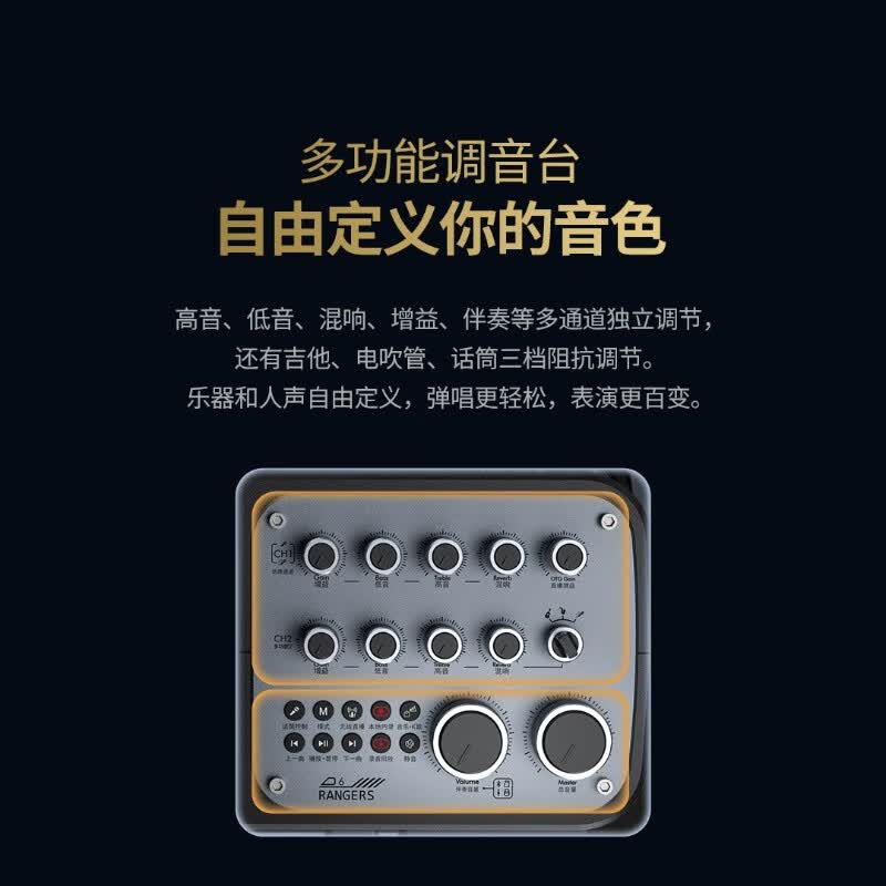 不见不散 SEE ME HERE 69流浪者D6户外K歌专业音响家庭ktv广场舞直播大功率高端手提音箱 D6+无线头戴麦+U盘
