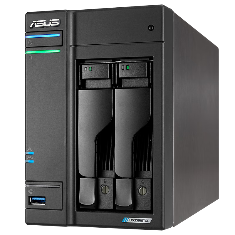 ��˶ AS6702T 2��λ�ĺ���NAS����洢 ˫2.5G�� ����Ӳ�� 2058.16Ԫ(������)