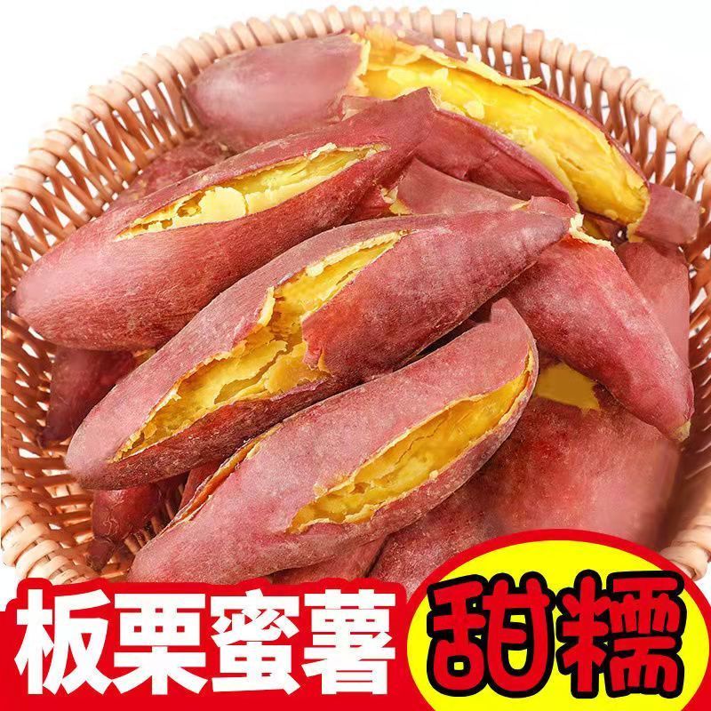 【新鲜现挖】正宗沙地蜜薯黄心板栗薯烤薯红薯地瓜山芋烟署批发 5斤特