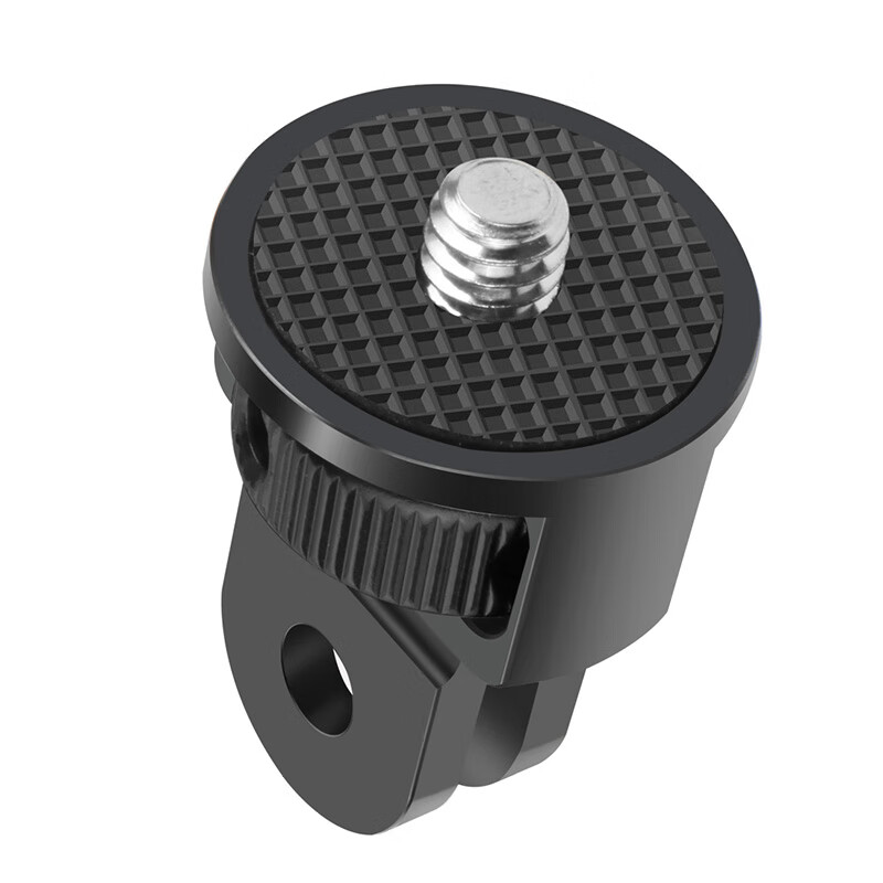 飞超 运动相机转接头二卡头转1/4相机配件适用GoPro13大疆Osmo360/Insta360等相机兔笼三脚架自拍杆等 黑色两卡头KF45181-A1