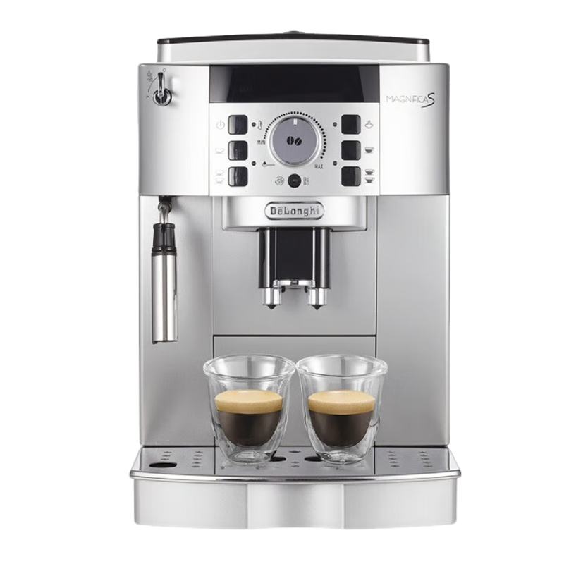 De'Longhi 德龙 Delonghi）咖啡机 全自动咖啡机 欧洲 家用 自带打奶泡系统 ECAM22.110SB 银色