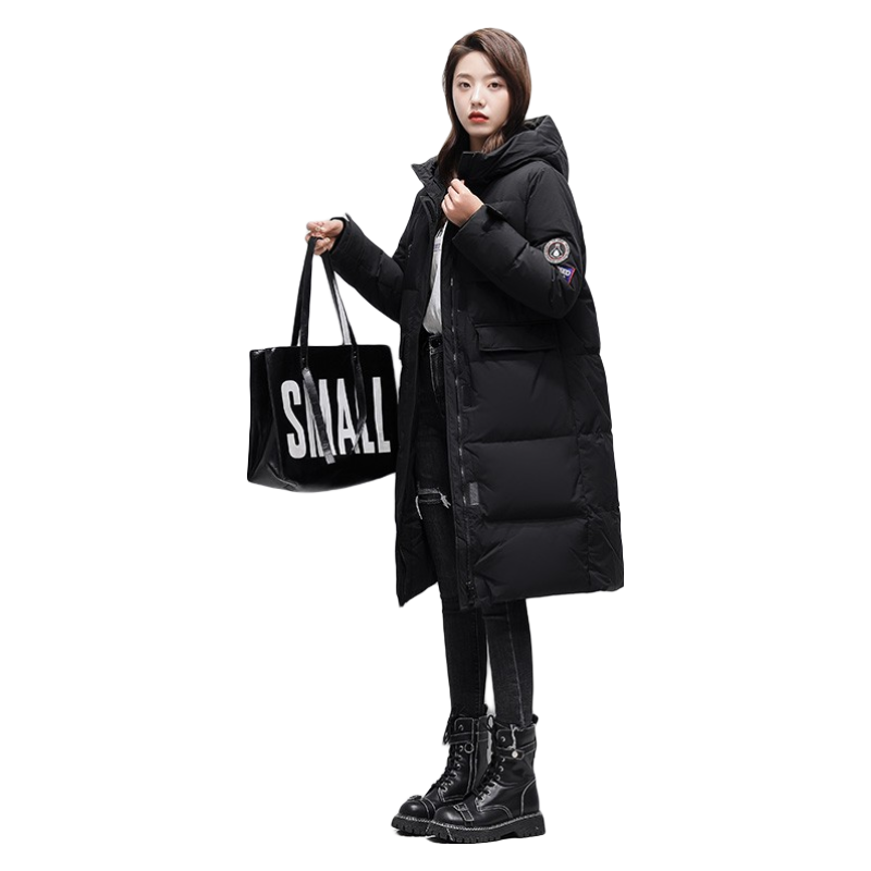 雪中飞品牌过膝宽松连帽羽绒服价格及评测