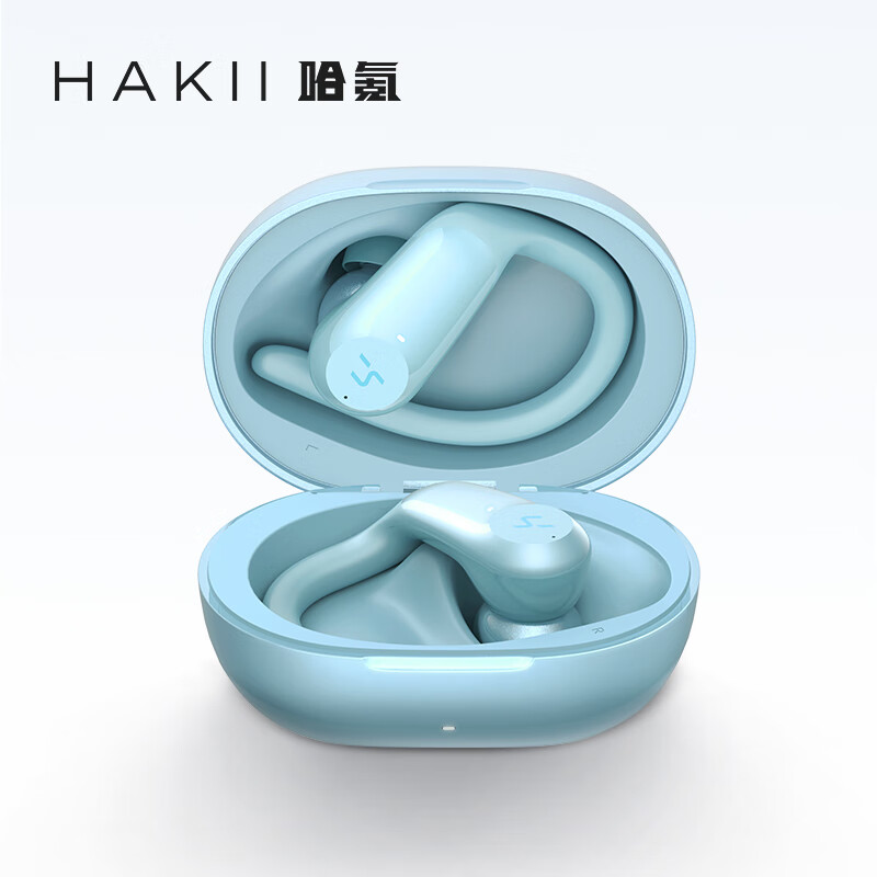 Hakii ACTION 哈氪觉醒 入耳式挂耳式降噪蓝牙耳机 冰蓝色