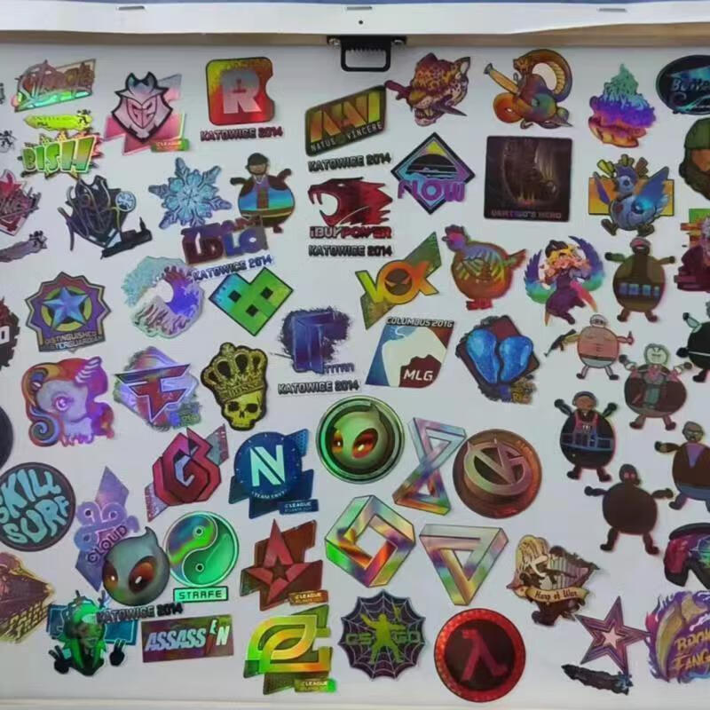 流彗csgo贴纸全息游戏周边周边印花手机壳反光防水 以下自选5款4连共