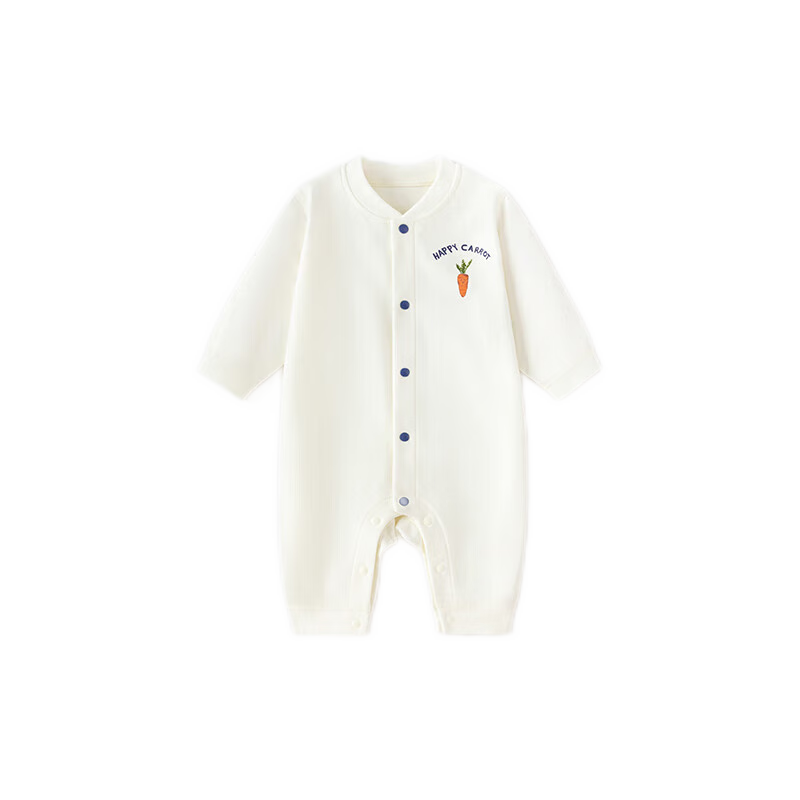 babylove【紡軟織柔】嬰兒連體衣春秋款純棉寶寶哈衣家居服爬服長(cháng)袖衣服