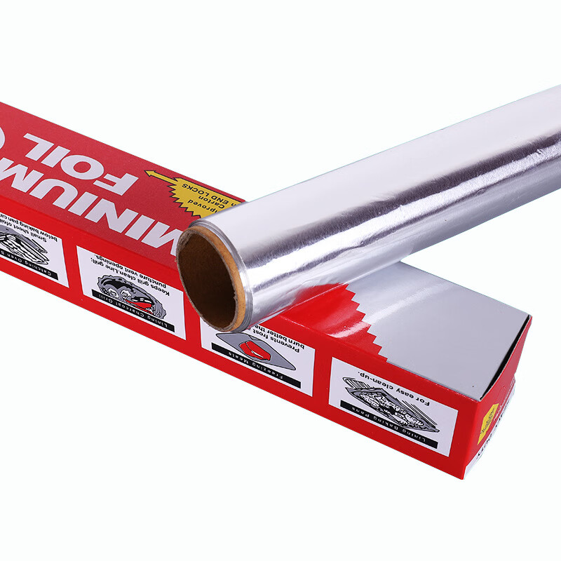 一次性耐高温锡纸卷烤箱纸加厚铝箔纸烤鱼烘焙锡箔纸 10微米 3米